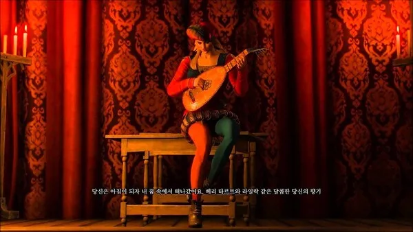 '위쳐 3'의 '노비그라드'에서 마주하게 되는 이벤트 '프리실라의 노래'. 주인공 '게롤트'의 이야기가 담겨있는 영상이다. 많은 게이머가 명장면으로 꼽는 장면이지만, Skip에 익숙한 게이머라면 놓쳤을 수도 있다. (위쳐 3)